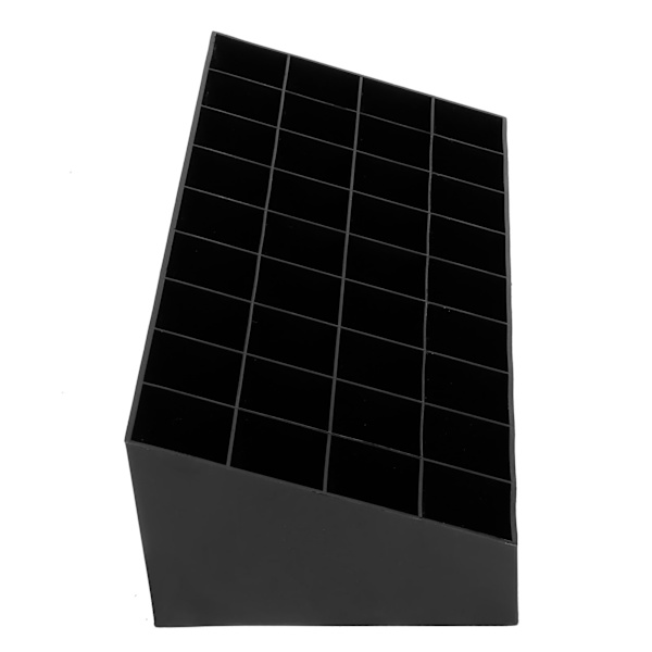 36 Gitre Makeup Organizer Opbevaringsboks Display Stand Kosmetisk Desktop Læbestiftholder Sort