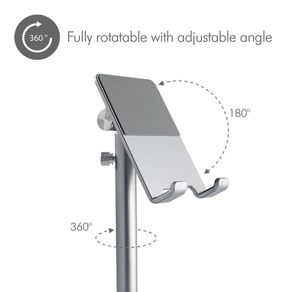 Justerbart Ställ Smartphone och Surfplatta Silver