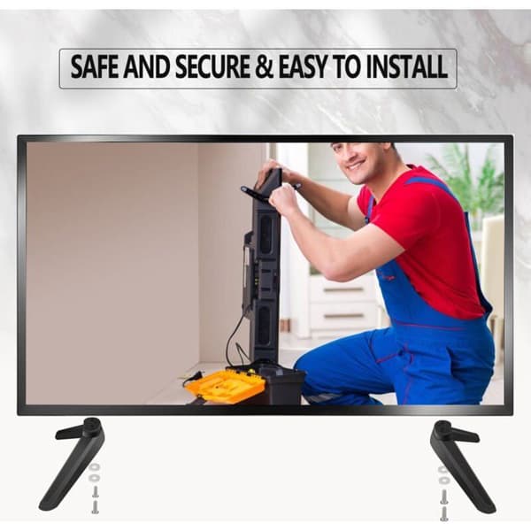 TV-stativ - JIANGZHA - Universal - Skridsikker - Nem installation - Sort[LD]