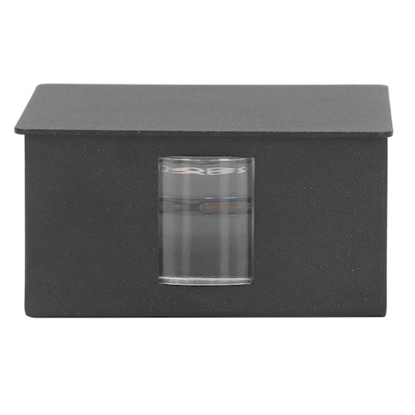 Beam Wall Light Quadrate Design Retro Warm Light 3W Unilateral Lighting LED Vägglampa AC85 till 265V för Hotel Black Shell