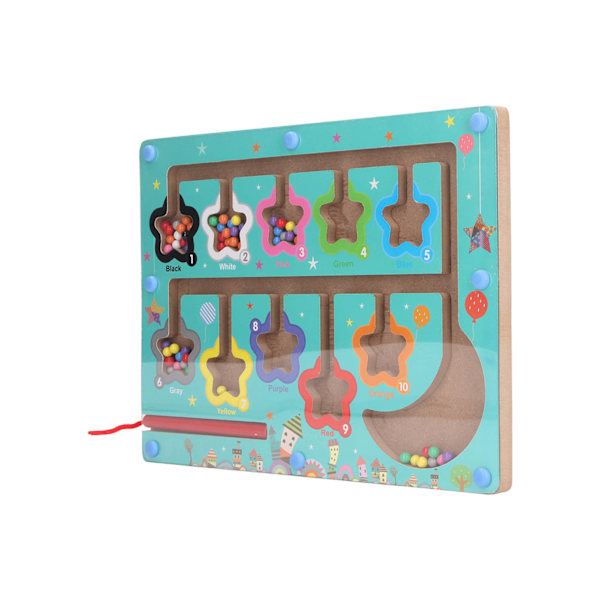 Magnetic Counting Matching Board Early Educational Learning Räknepusselbräda för barn Star Shape