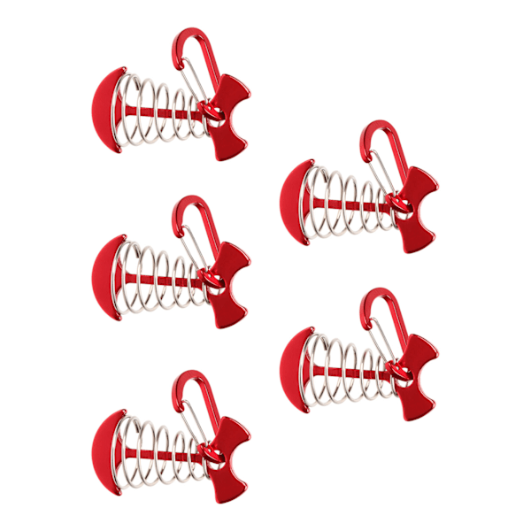 5 ST Fishbone Däck Ankarpinnar Tält Markis Fjäderkrok Justerbar Vindrep Fixering Spänne Däckskrok