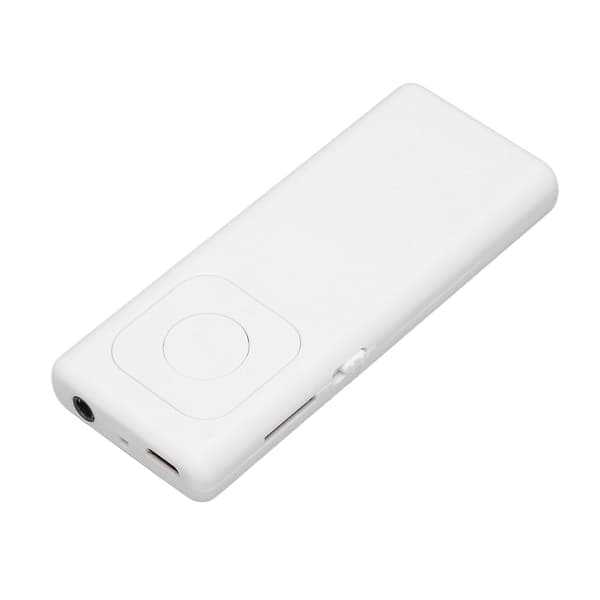 MP3-afspiller Tabfrit lydstøtte 64G hukommelseskort Bærbar minispiller til studier Arbejde Afslapning Hvid