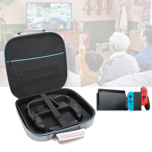 Bærbar vandtæt opbevaringspose til Ring Fit Accessory Bag - Switch Grå
