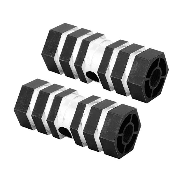 Bagakselpinde Cykelpinde i Aluminiumlegering BMX-pinde (sorte)