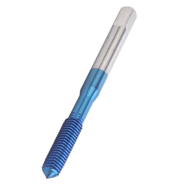 Nano Blue Coated Tungsten Steel Metric Straight Handle Machine Threading Tool M5