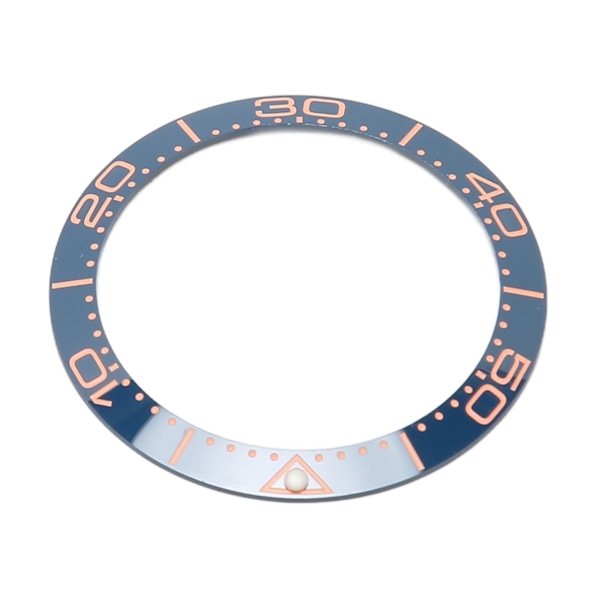 Ammattimainen kellokehyksen sisäosa 38 mm keraaminen kellokehyksen rengas Korjausvarusteet kellosepille Blue Base Rose Gold Digit