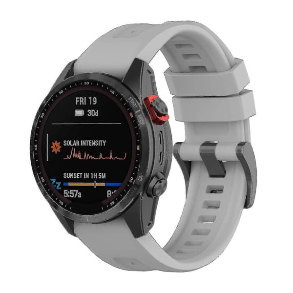 Silikone 26mm armbåndsrem til Garmin Fenix 7x/6x/5x ur - Looparmbånd