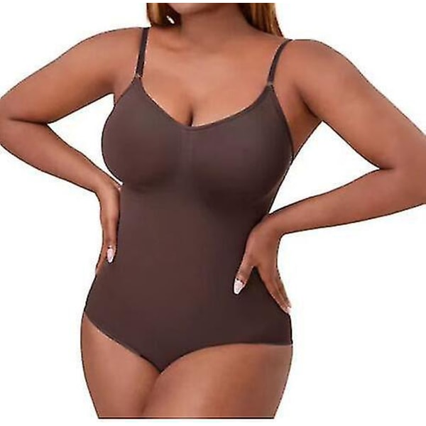 Skulptande sömlös magekontroll Body Shaper XL Brun