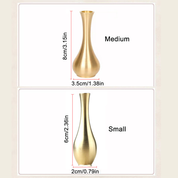 Antik Mini Vase i Ren Kobber