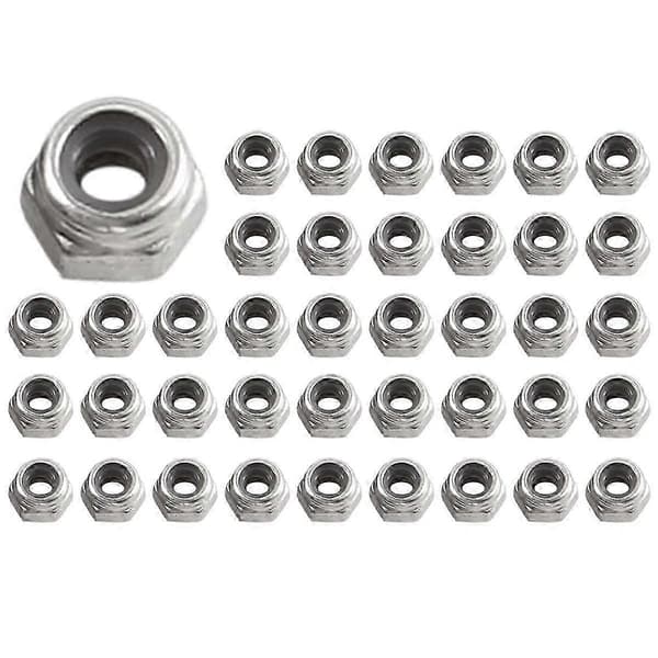 Metall M2.5 hjullåsmuttere kompatible med 1/18 RC bilbeltevogn TRX4M Titanfarge