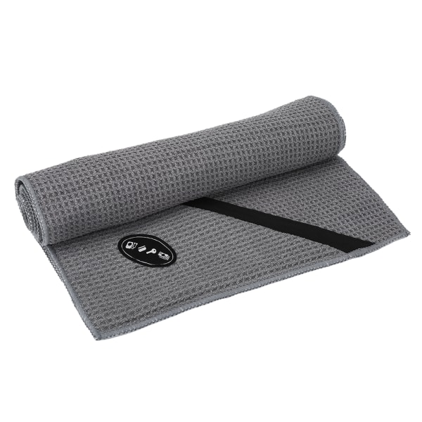 Microfiber Sports Towel with Zippered Pocket for Outdoor Fitness Golf Yoga 30*110cm(Gray)