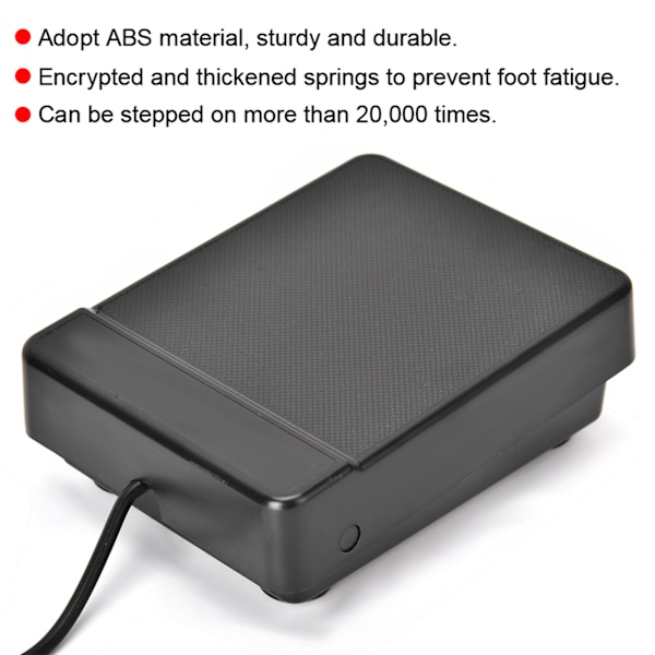 6.35 Fod Sustain Enkelt Pedal Controller til Elektronisk Klaver