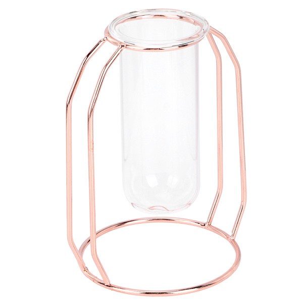 Transparenta hydroponiska växtvaser Blomkruka Bordsskiva HemdekorationerRose Gold