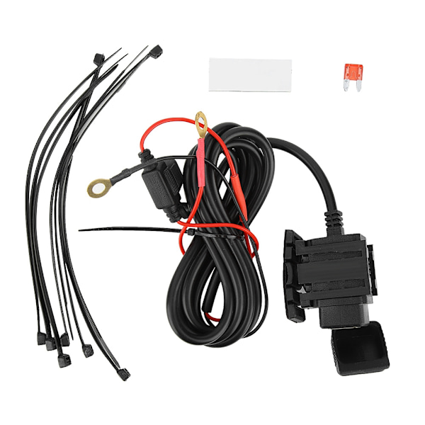 Vattentät Motorcykel USB-Laddare 5V 2.1A Telefonströmadapter Snabbladdning