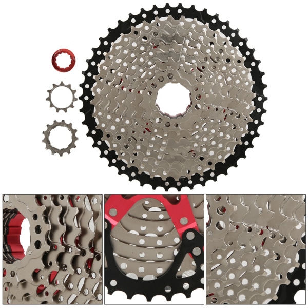 ZTTO 10 Speed ​​11-46T Mountain Bike Steel Expansion Cassette Freewheel Cykel Cykeltillbehör