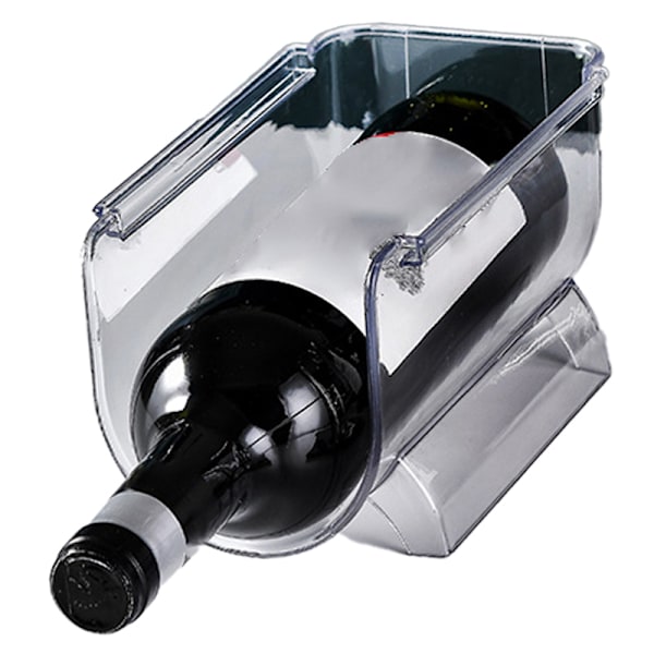 Vinorganisator Stapelbar Plast Transparent Water Bear Flaskhållare för Home Display 1 Flaska Transparent