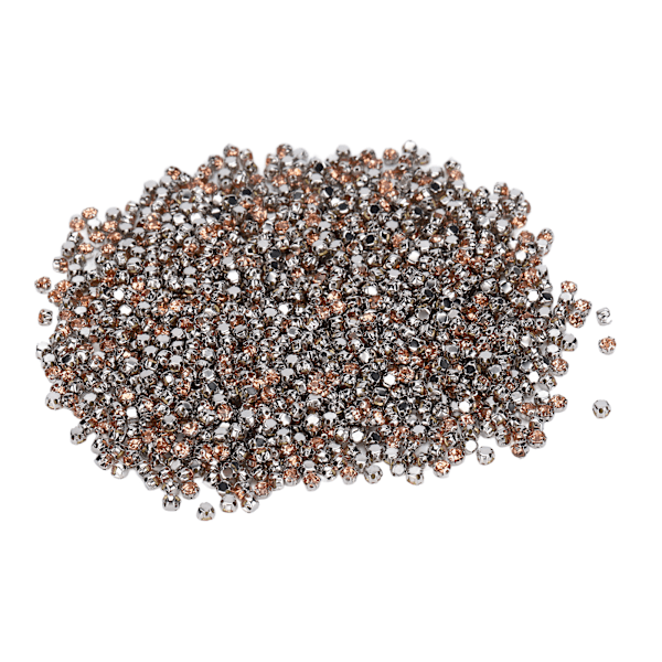 1440 st Bulk Flatback Stål Baksida Rhinestones Söta Hantverks Rhinestones för DIY Smycken Halsband Armband Tillverkning Champagne