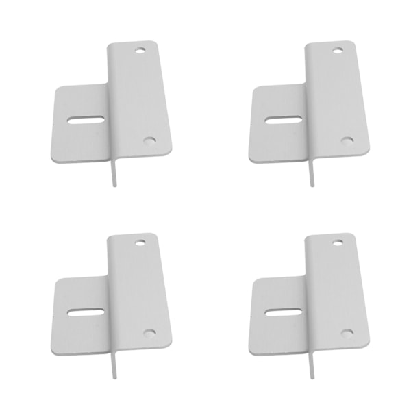 Solpanelmonteringsfäste Aluminium Solpanel Z-fästen för Husvagnar Båtar Vägg Husvagnar Yachter Silver