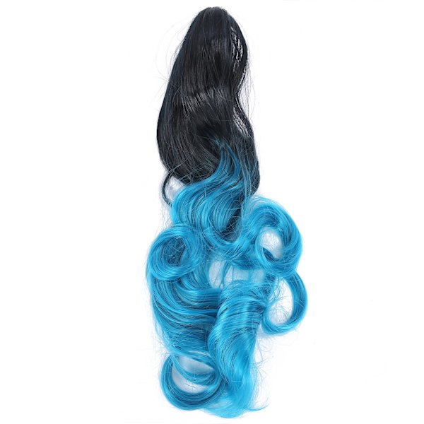 55 cm Curly Claw Clip hästsvans peruk Gradient Fashionabla syntetiska fibrer hästsvans Hårstycke1BT4535