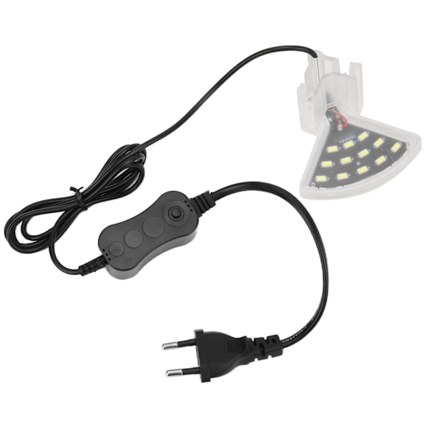 Akvarie LED-lys Aquarium LED Clip Hvidt lys til akvariebelysning EU-stik 220V