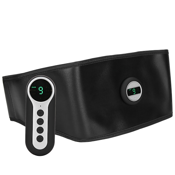 Smart mavemuskeltræner TENS PU Læder Slimming Belt Genopladelig midjetrimmer