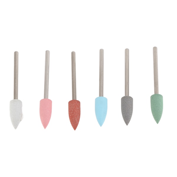 6 stk Nail Art Sliphuvud Død Hud Fjerning Negleborr Sliping Poleringshode Sett #11