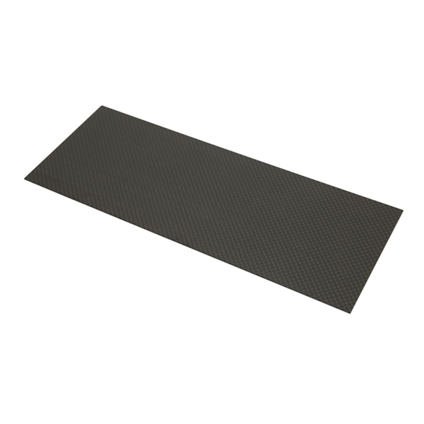 3K mat kolfiberplade Twillvævet kulfiberplade til gør-det-selv håndværk CNC-gravering 100x250x2,0 mm / 3,9x9,8x0,08in