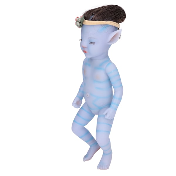 12 tums tecknad docka leksak flexibla lemmar Mjuk silikon Söta Reborn Dolls med Milk BottleGirl