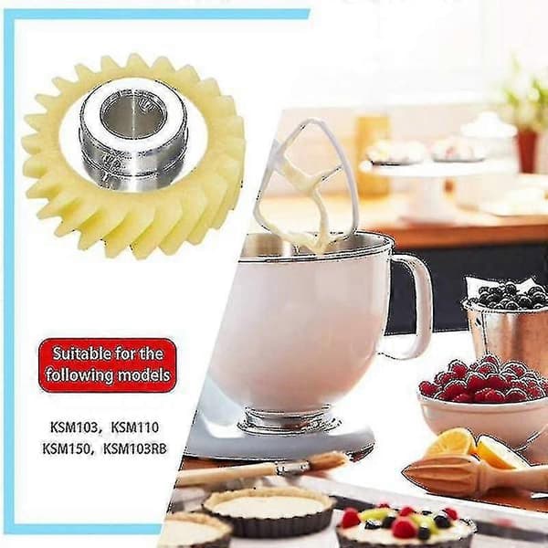 Snäckväxel för KitchenAid-stativ och 2 par motorborstar
