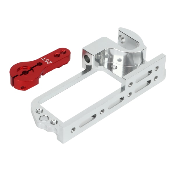 RC Servo Mount Bracket med 25T Arm Aluminiumlegering Anti Deformation Universal för Quadcopter Drone Red