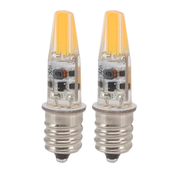 2pcs 2W 12V E12 LED Bulb Energy Saving Candelabra Bulb Warm Light Lamp