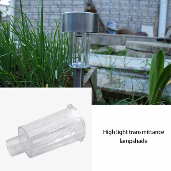 Solar Outdoor Lawn Light LED Outdoor Ground Plug Garden Light Antal: 1, plast vitt ljus