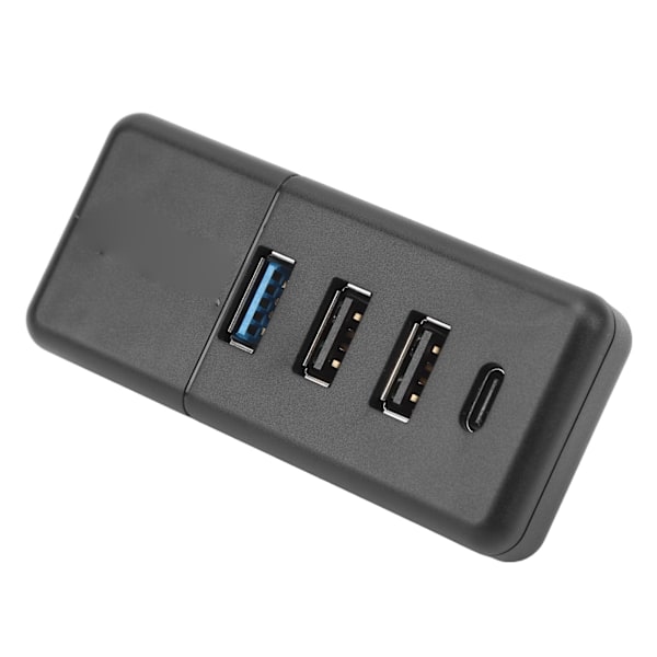 Bil USB Hub Snabbladdning Dataöverföring 4 i 1 USB Hub Handskbox Dockningsstation Byte för Tesla Model Y 3