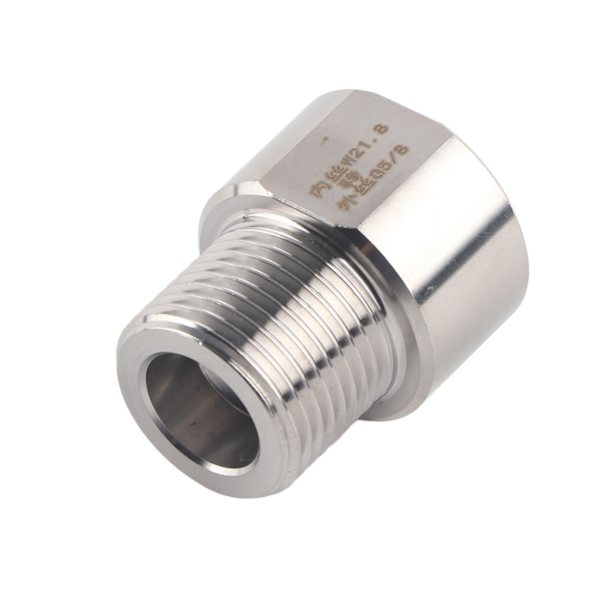 Akvarie CO2 Regulator Adapter W21 8 til G5 8 Cylinderforbindelse