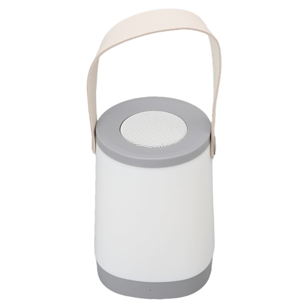 Lykta Bluetooth-högtalare HiFi Uppladdningsbar radiofunktion Trådlös utomhushögtalare med LED Ambient Light Handtag Grå