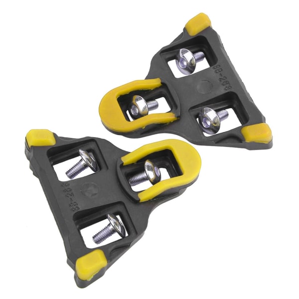 1 par selvlåsende pedalsystem klamper til mountainbike og racercykel (gul)