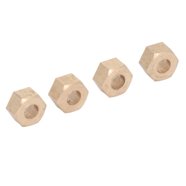 4 kpl Messinki Kulta Hex-navan liitäntä Kevyt RC-navan sovitin Kestävä pyörävetoinen hex-navan sovitin 1/18 1/24 RC-autolle