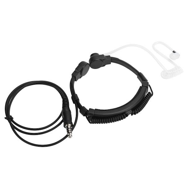 Teleskopisk Hals Vibrationsmikrofon Hörlur Headset för Walkie Talkie Radio