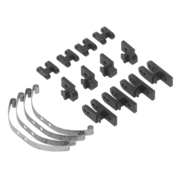 RC fjederophæng aluminiumlegering fjederophængsstang Passer til WPL B4 24 1/16 RC bil sort