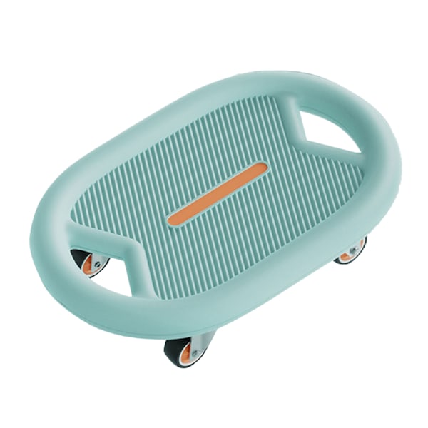 Abdominal Fitness Skateboard Lågt ljud Förbättra Cardiorespiratory Function Träningsskateboard med Knäskydd Blå