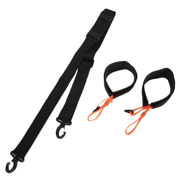 Snowboard Shoulder Straps Handle Double Ski Fixing Strap Sled Belt Adjustable Set