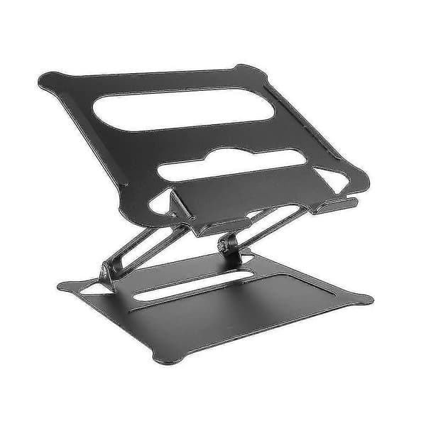 Justerbart bærbart stativ i aluminiumslegering, sammenleggbart og bærbart for bærbar Macbook-datamaskinholder, svart