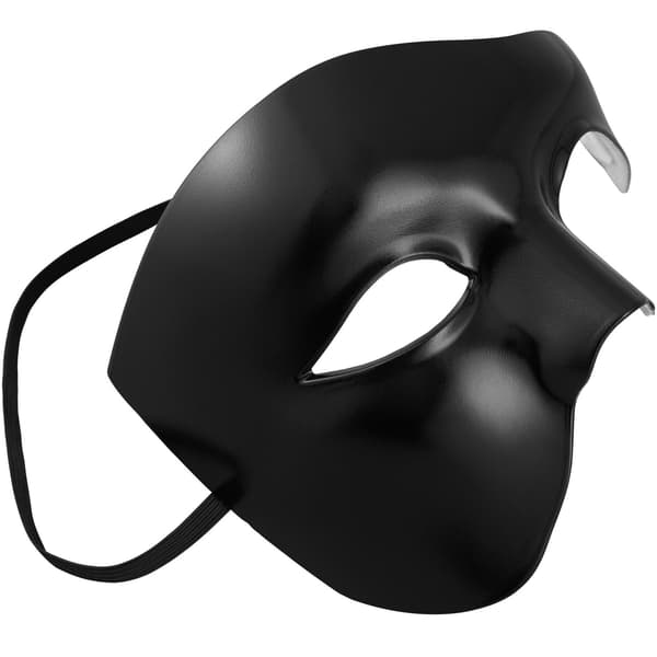 tectake venetiansk mask Fantom Black Svart