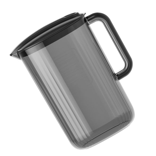 Vandkande Transparent Plast med stor kapacitet Højtemperaturbestandig Drikkandenkande til teer Juice Lemonade Sort