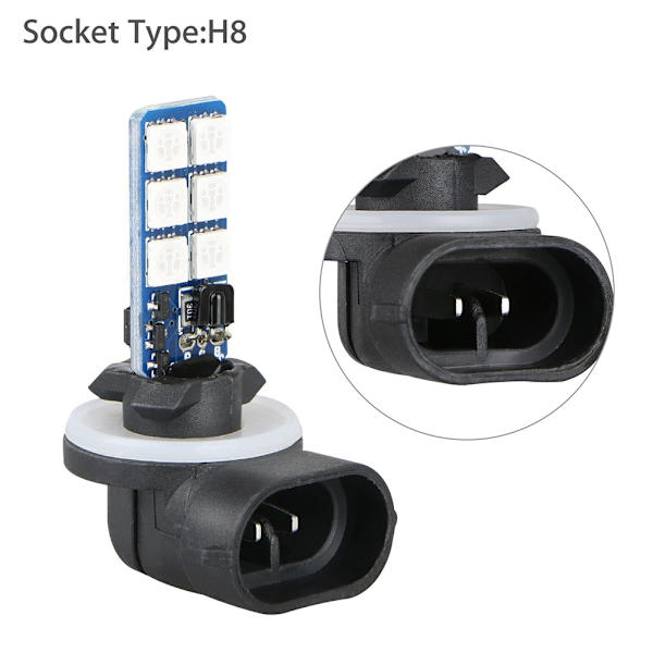 2 kpl 12V RGB LED-auton sumuvalot ajovalot kaukosäätimellä auton valot