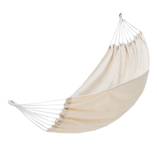 Utomhus Swing Hängmatta Förstärkt Anti Rollover Hängmatta inomhus Hängstol för hem sovsal Sommar Camping Beige Dubbel 190x150cm/74.8x59.1in