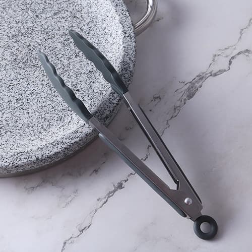23 cm tang i rustfrit stål med silikonehoveder og låsbart blødt greb [LD]