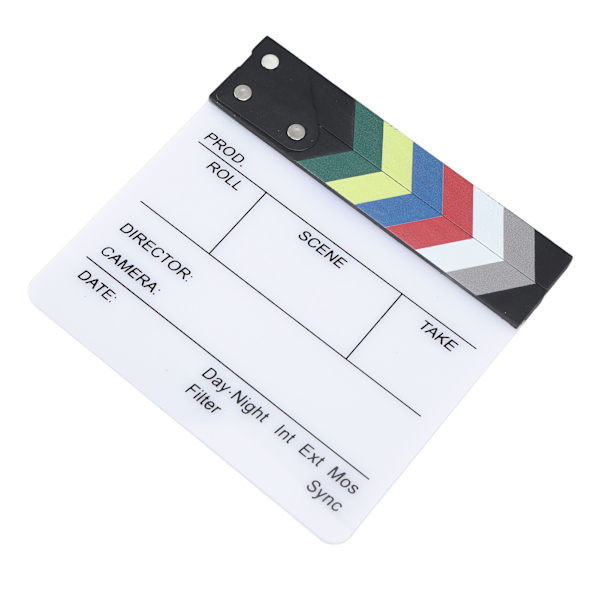 Elokuva Klappitaulu Ohjaaja Elokuva Clapper Board Klappitaulu Fotorekvisiitta Koristeluun 20x19,5 cm / 7,87x7,68in