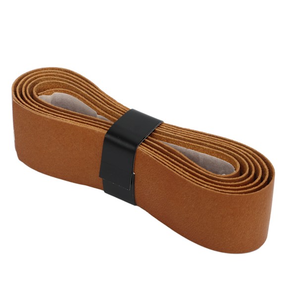 Tennisracket Greb Tape Læder Badmintonracket Overgrip Tape Udskiftning til Udendørs Legeplads Gym Brun